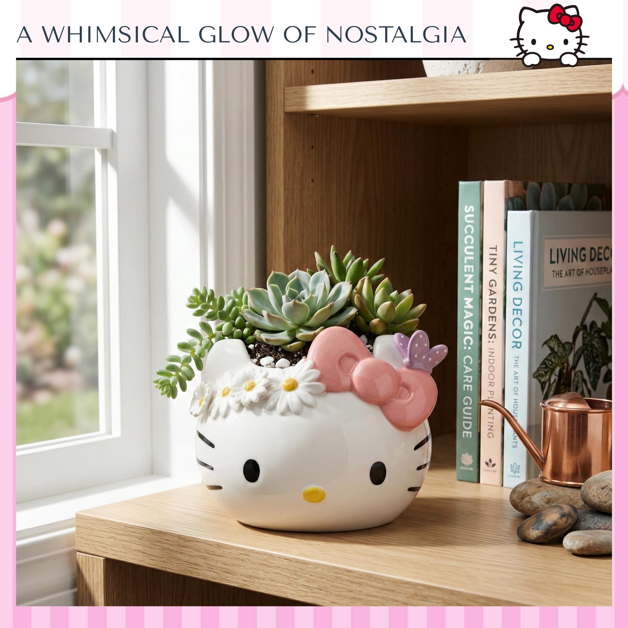 Amazon.com: Hello Kitty Butterfly Figural Planter, 5.4